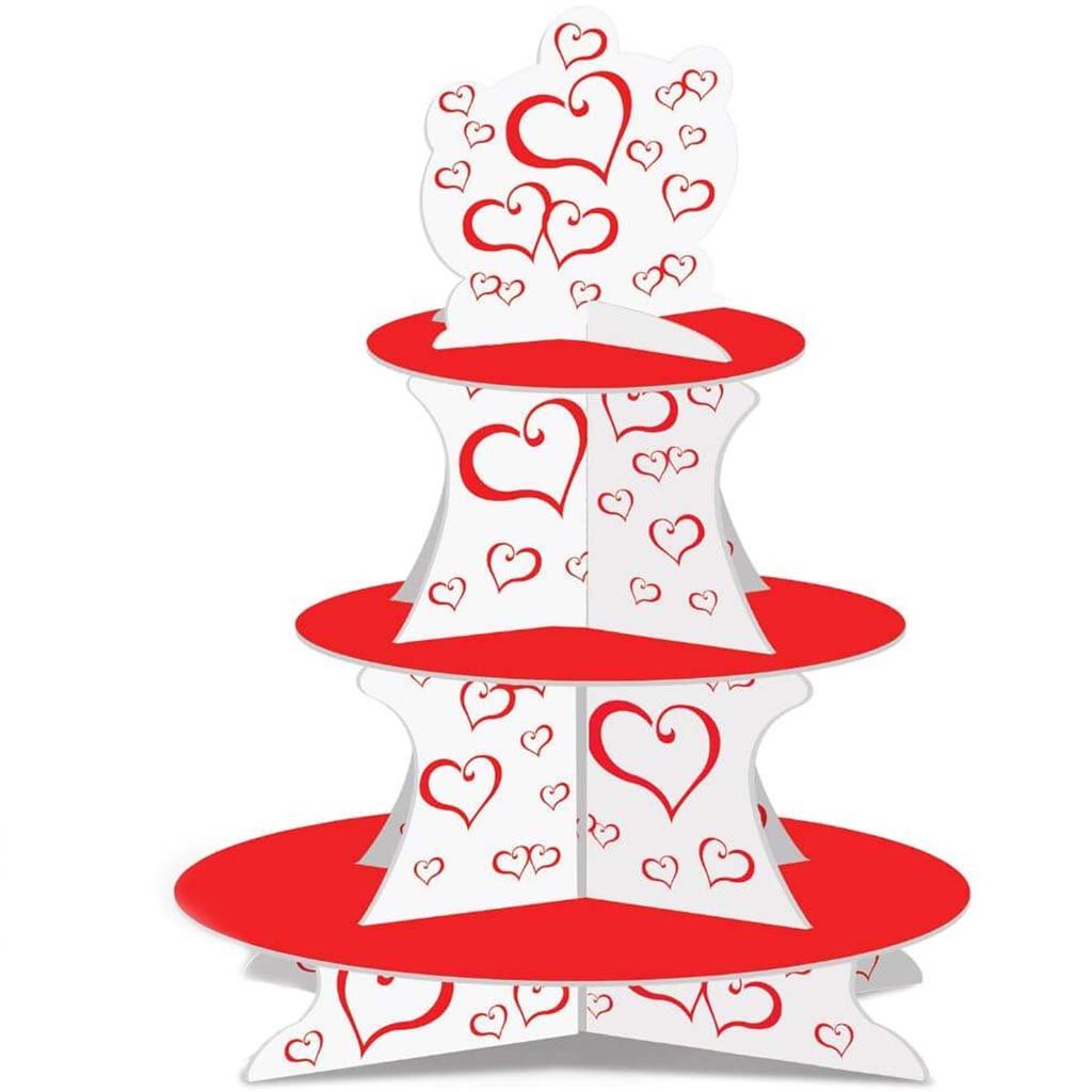Valentine Cupcake Stand 16in