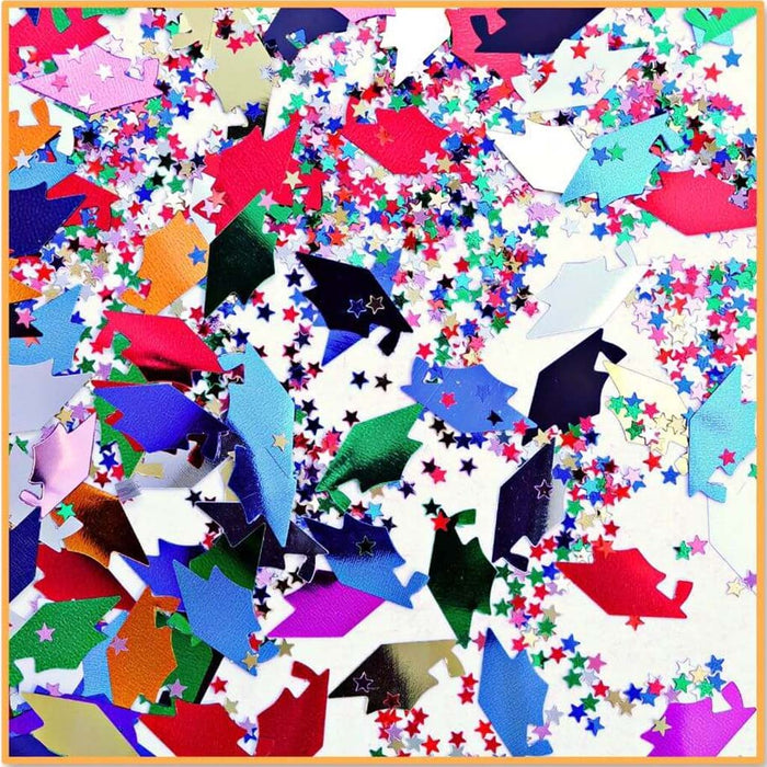 Confetti Grad Caps & Stars