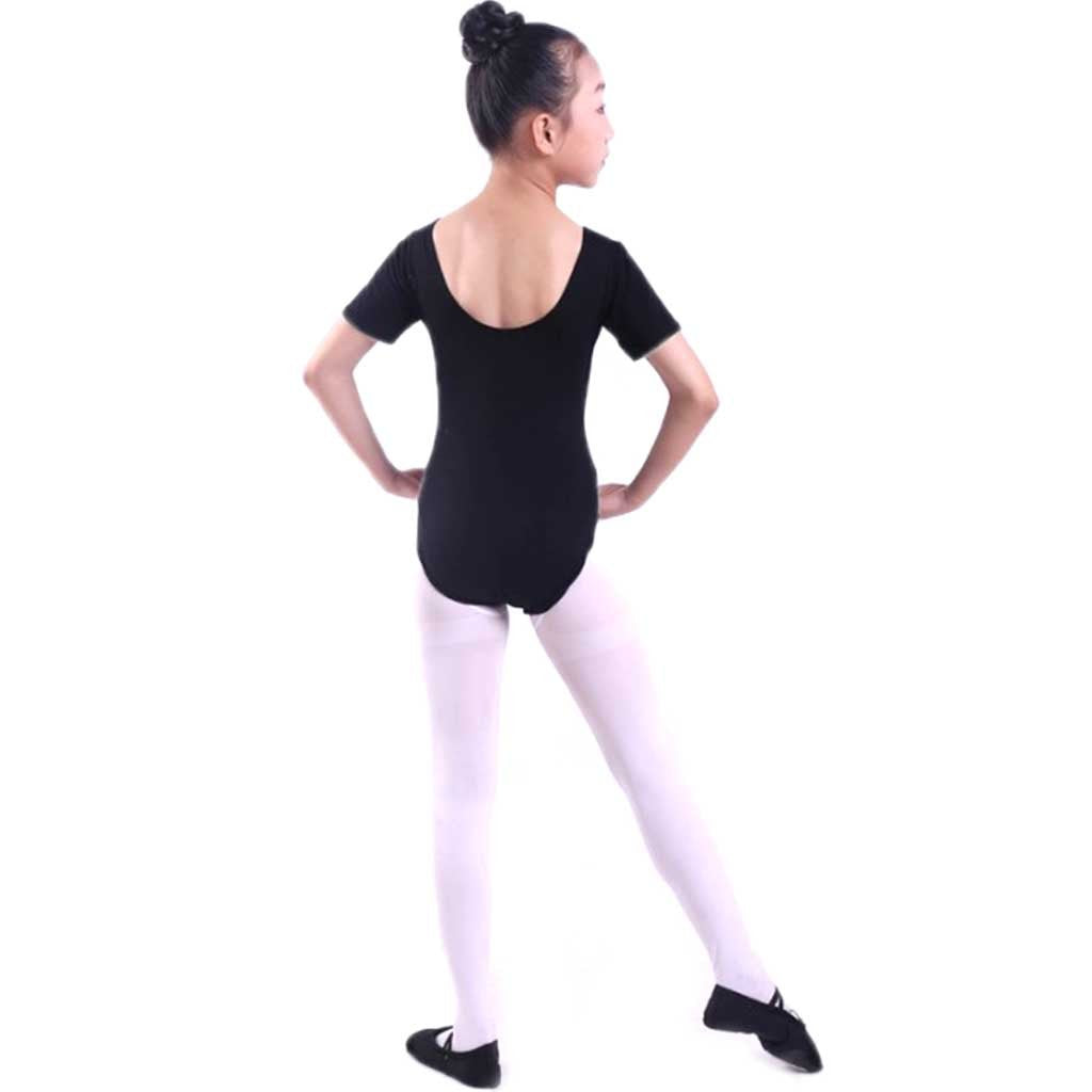 Black Short Sleeve Leotard