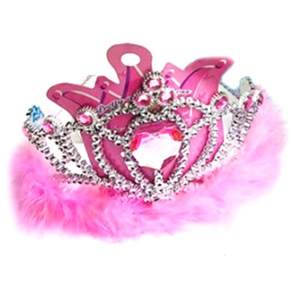 Marabou Tiara, Fuchsia