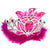 Marabou Tiara, Fuchsia