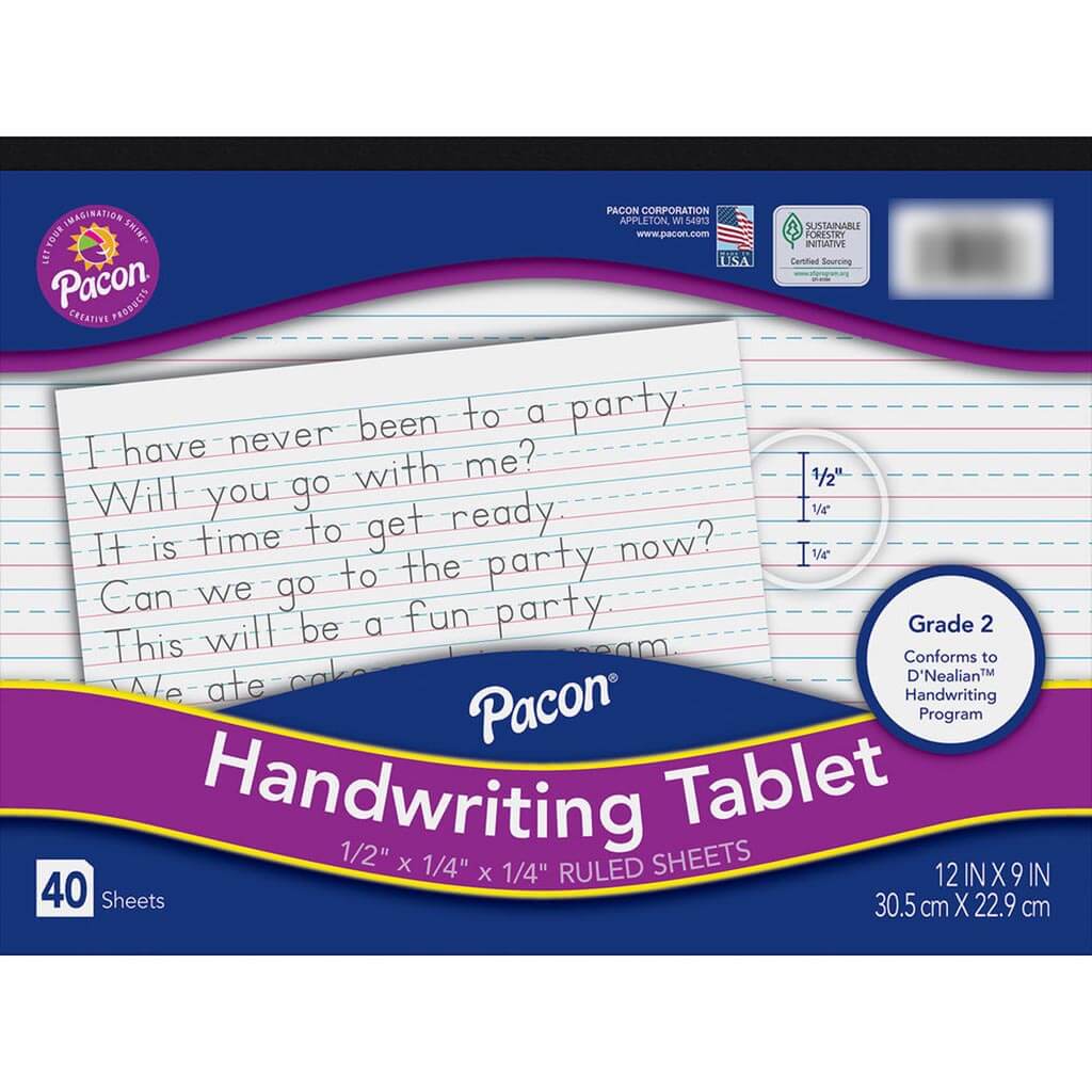 Handwriting Tablet 12in x 9in White