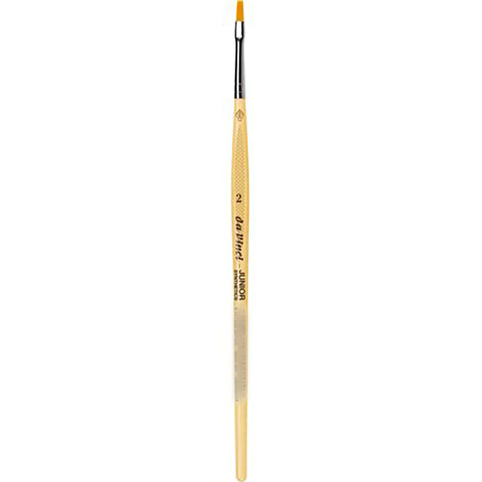 Da Vinci Junior Synthetic Brush Flat Short Handle Size 2