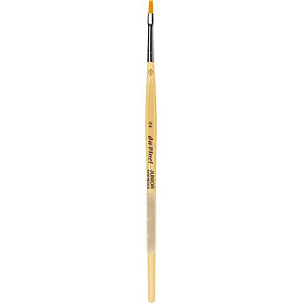 Da Vinci Junior Synthetic Brush Flat Short Handle Size 2