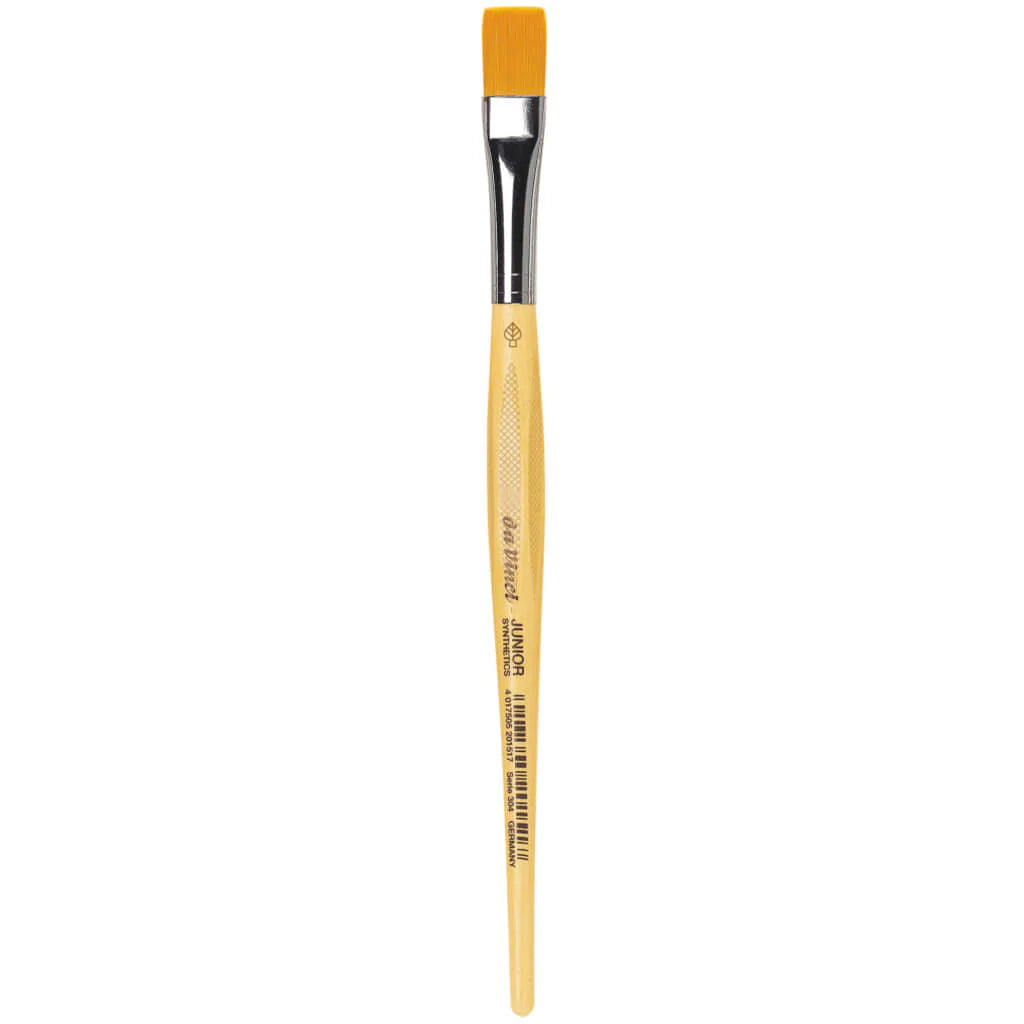 Da Vinci Junior Synthetic Brush Flat Short Handle Size 10