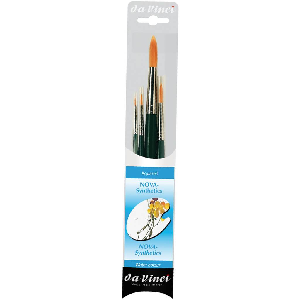 Nova Watercolor Brush Set Synthetic Fibre