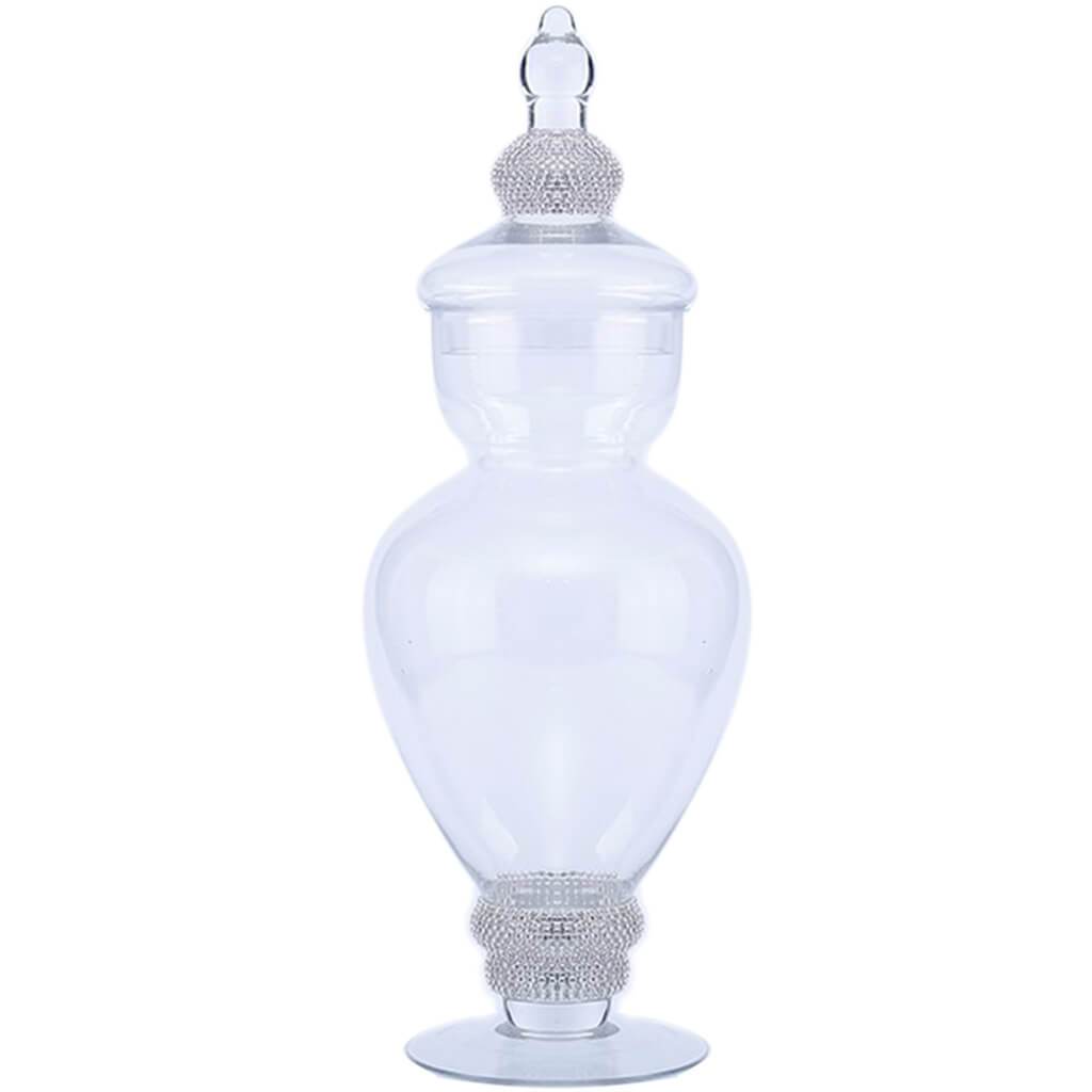 Clear Jar with Lid, H:15in D:6in