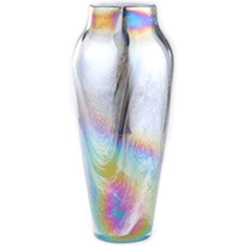 Multicolor Glass Vase H:16in D:6.5in