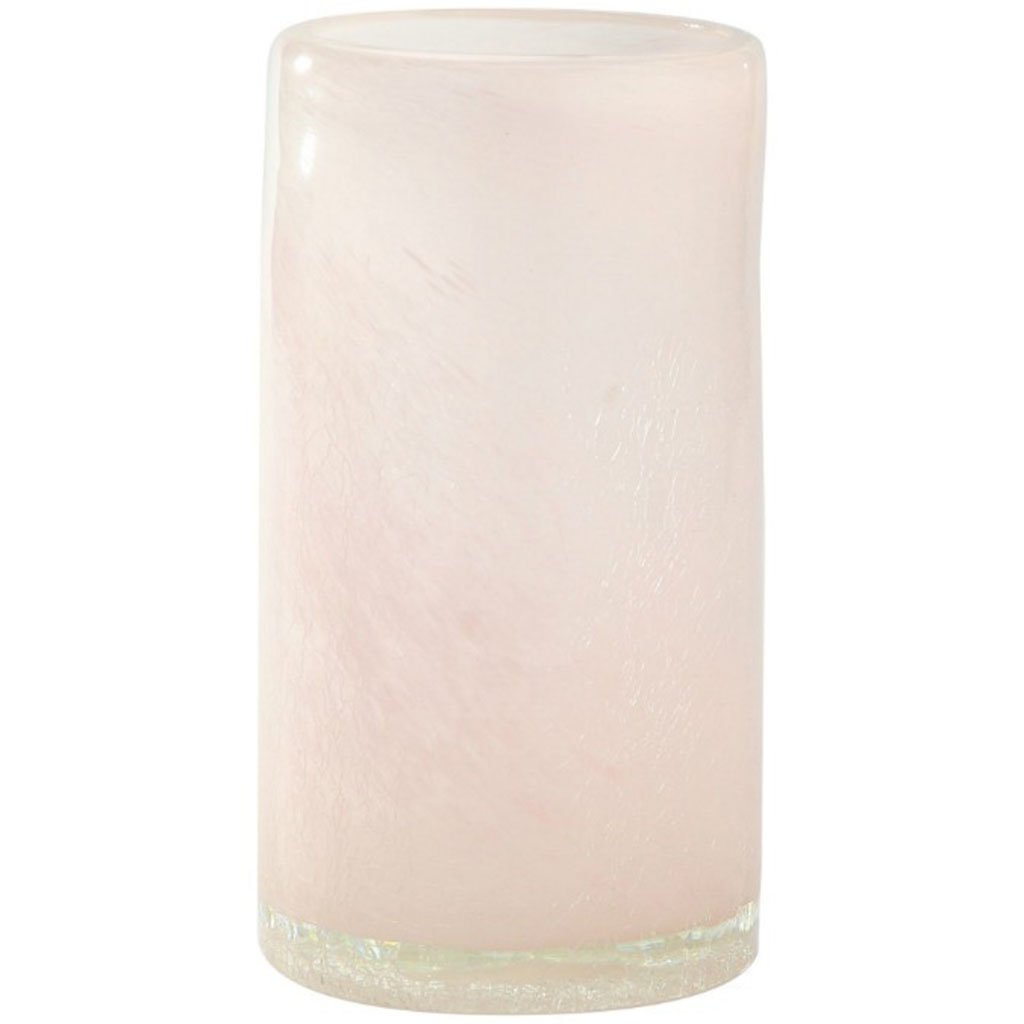 Cylinder Glass Vase H:9in D:4.5in