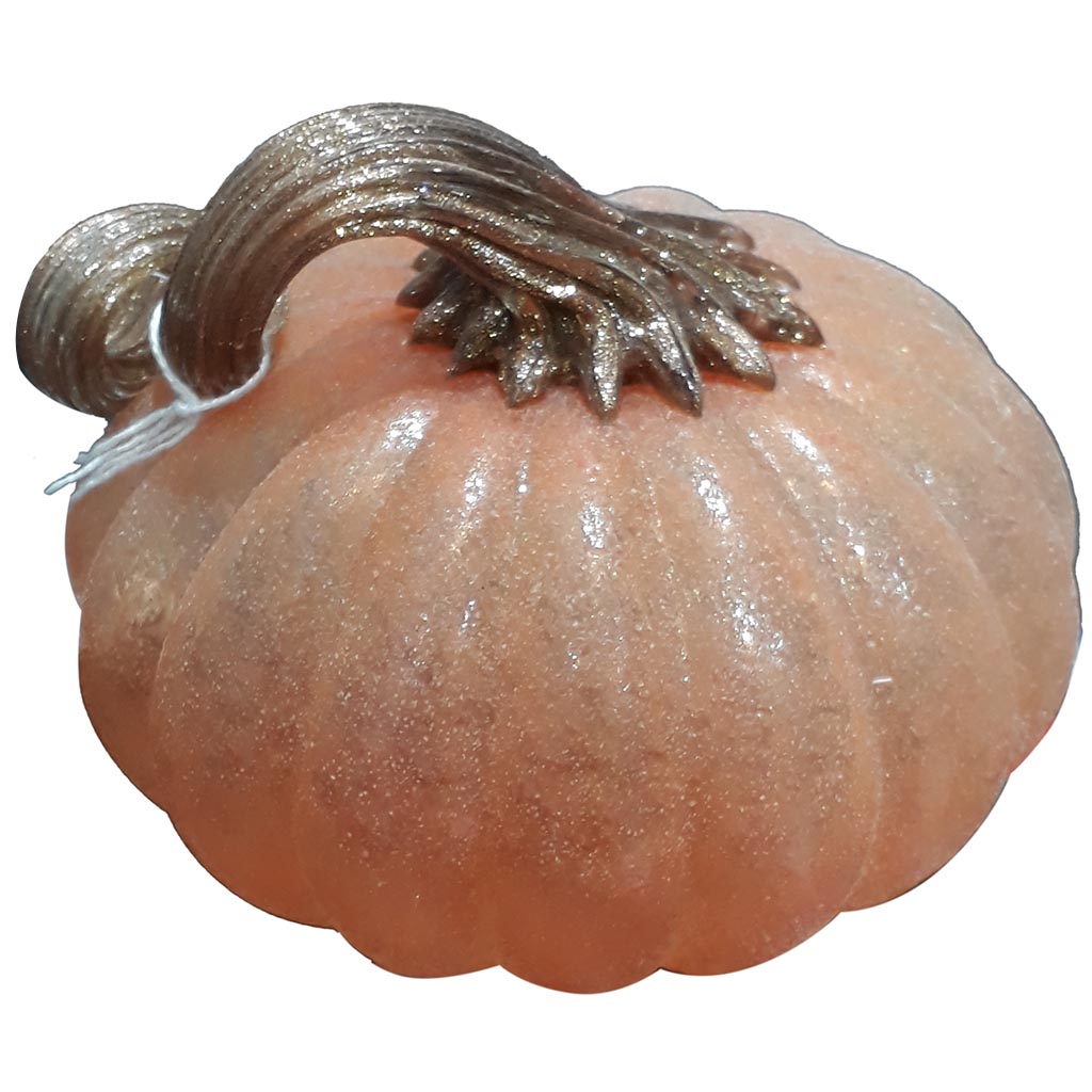 Glass Pumpkin H:4.5in D:5in