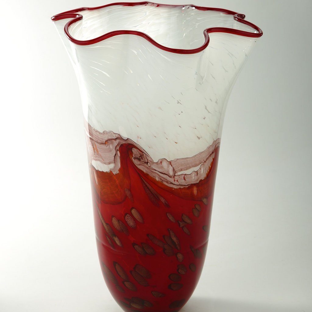 Glass Vase H:16in D:11in