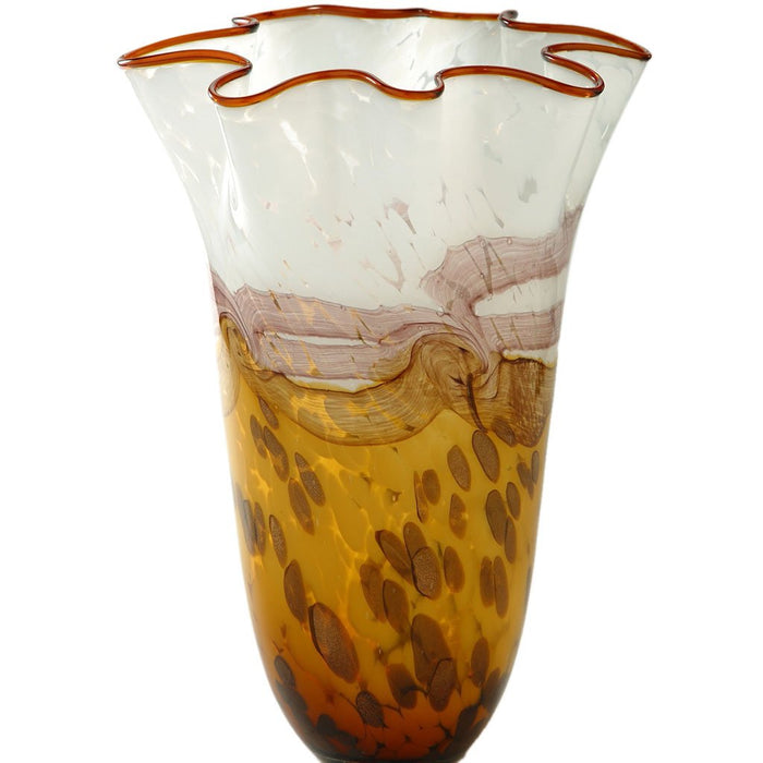 Glass Vase H:16in D:11in