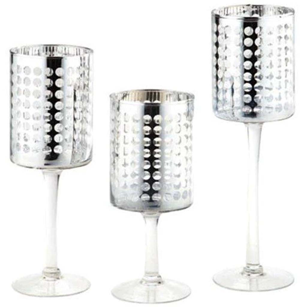 Candleholder Set of 3 H:10in/12in/14in D:4in