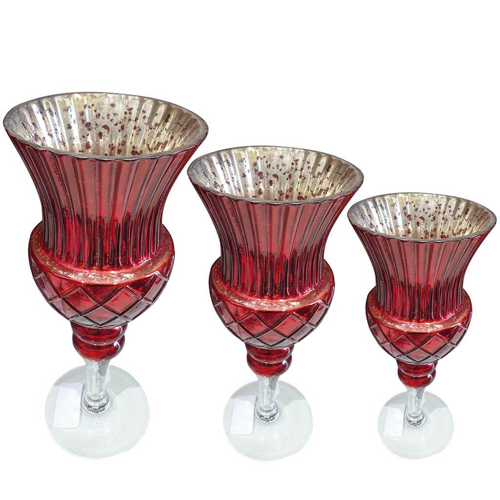 Candleholder Set of 3 H:12in/14in/15.5in D:5in