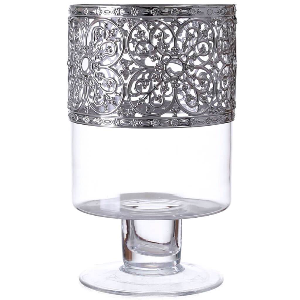 Hurricane Glass Vase H:8in D:5in