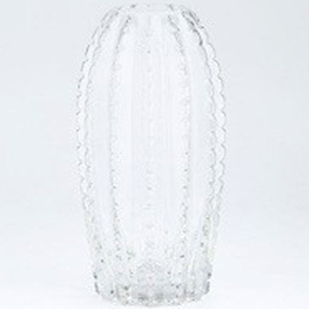 Clear Glass Vase H:10in D:4.5in