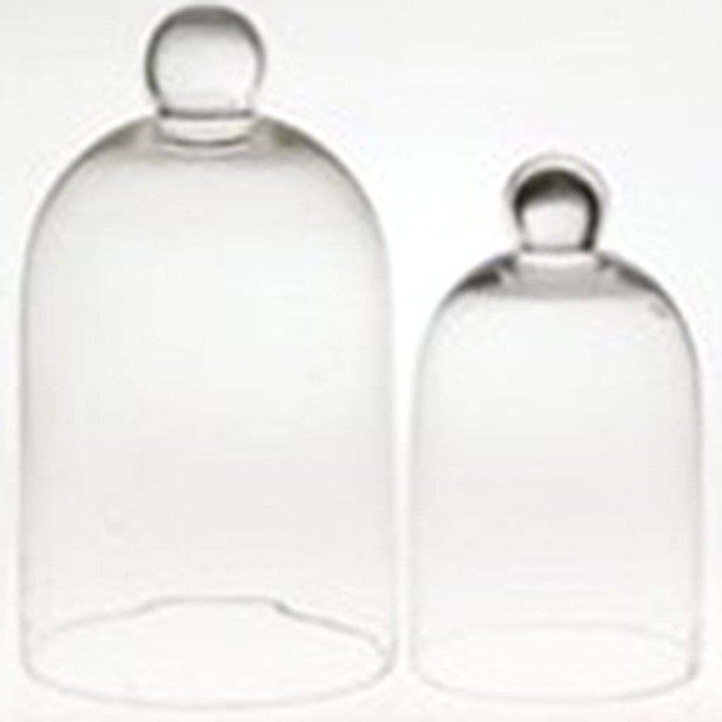 Bell Jar Set 2pc H:16in/12in D:9in/7in