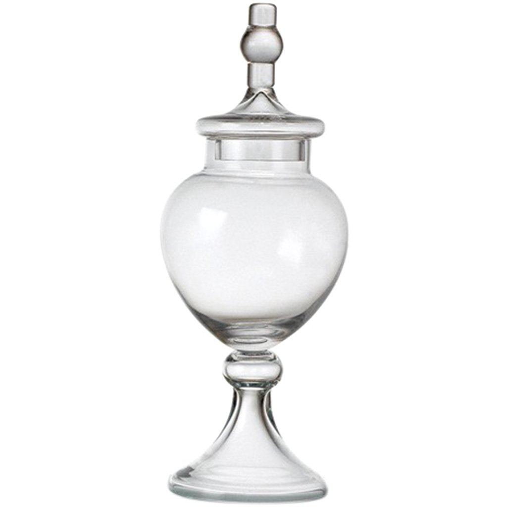 Apothecary Jar with Lid H:16.5in D:6.5in