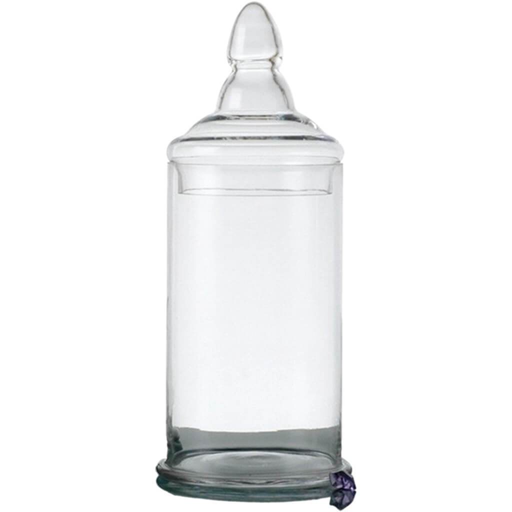 Clear Jar with Lid H:16in D:6in