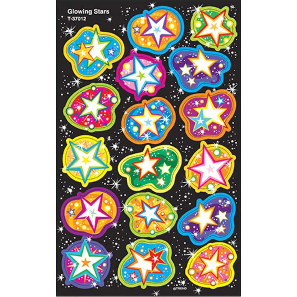 Glowing Stars Foil Bright Stickers 