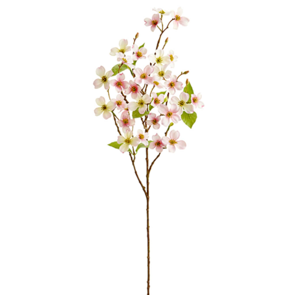 Mini Dogwood Spray Pink Cream 31in