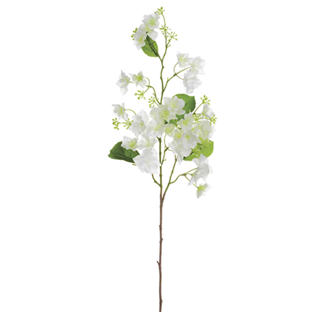 Hydrangea Spray 38in Cream