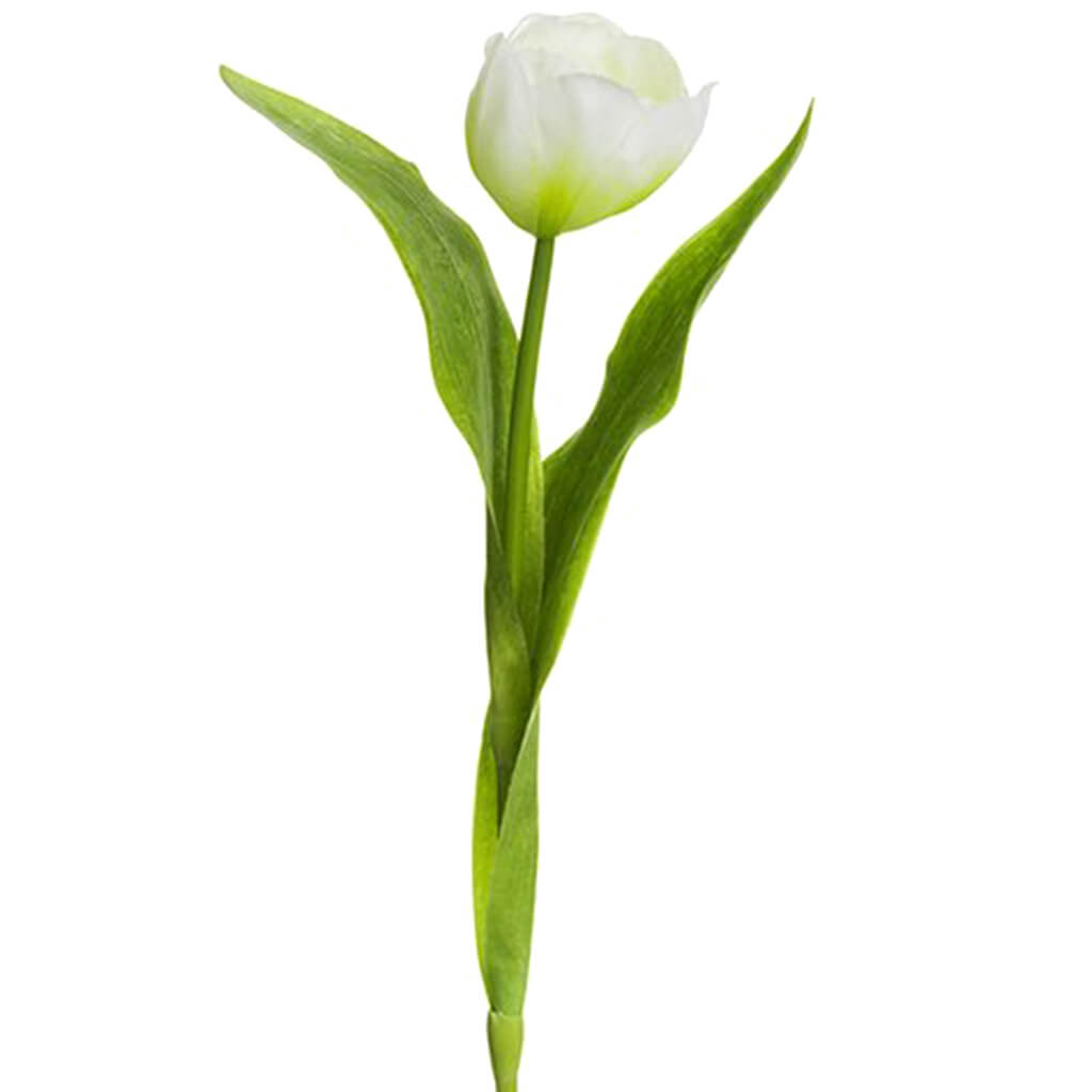 Tulip Spray 14in White