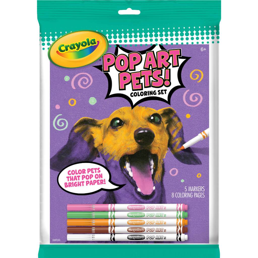 Crayola Pop Art Pets Coloring Set