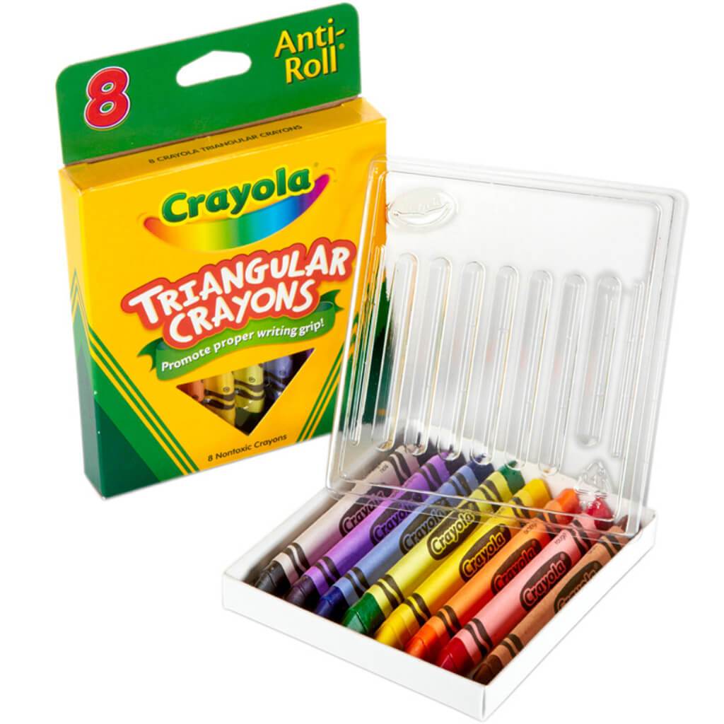 Crayons Triangular Crayons 8ct