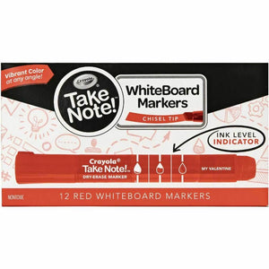 Crayola Take Note Chisel Tip Whiteboard Markers 12 Count
