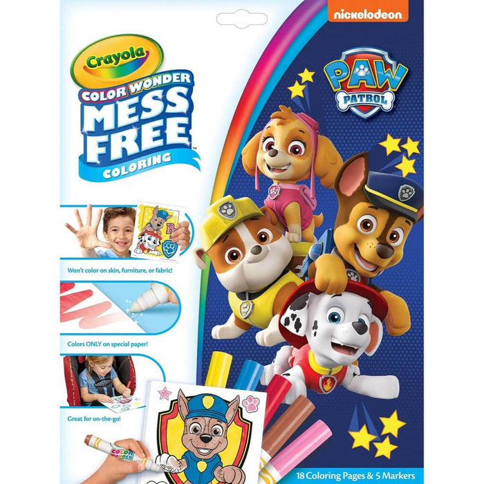 Crayola Color Wonder Coloring Pad & Markers Paw Patrol