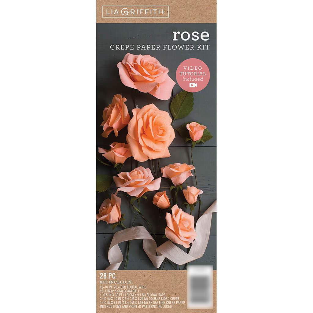 Crepe Paper Flower Kit Roses