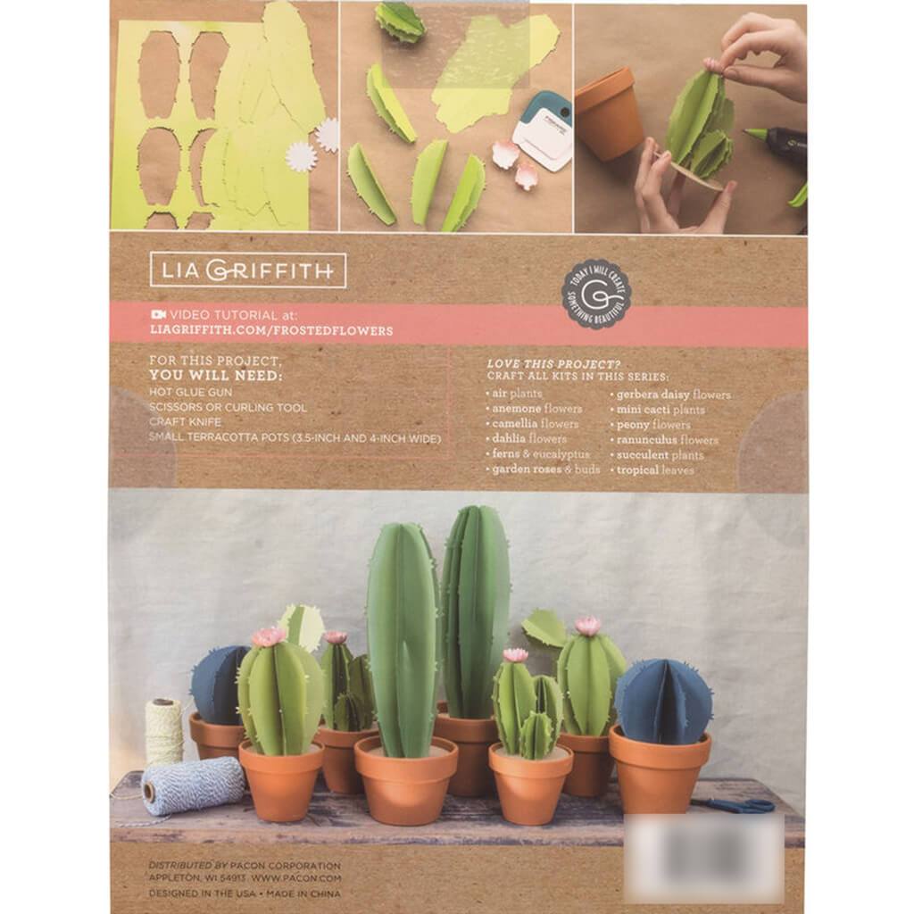 Frosted Paper Mini Cacti Plants