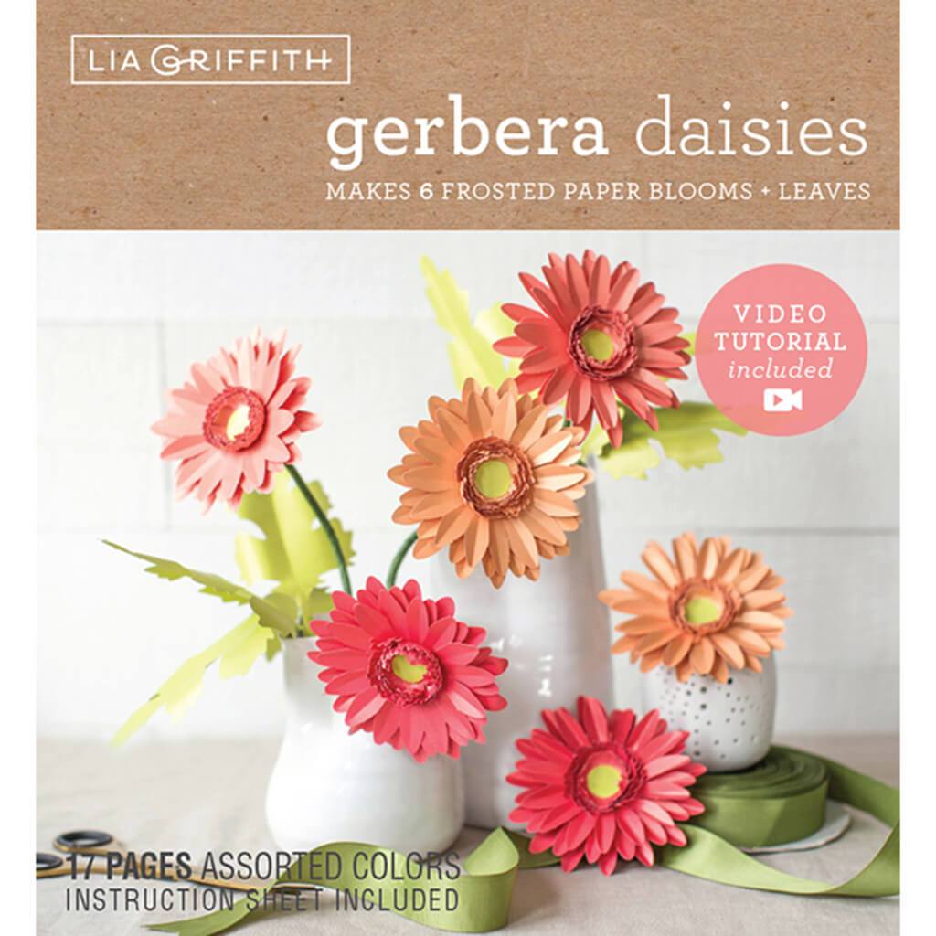 Frosted Paper Blooms Gerbera Daisies