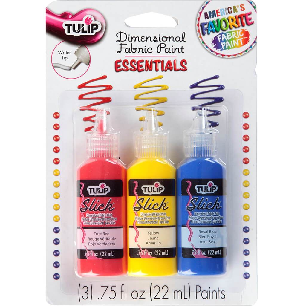 Tulip Dimensional Fabric Paint Essentials 3pcs