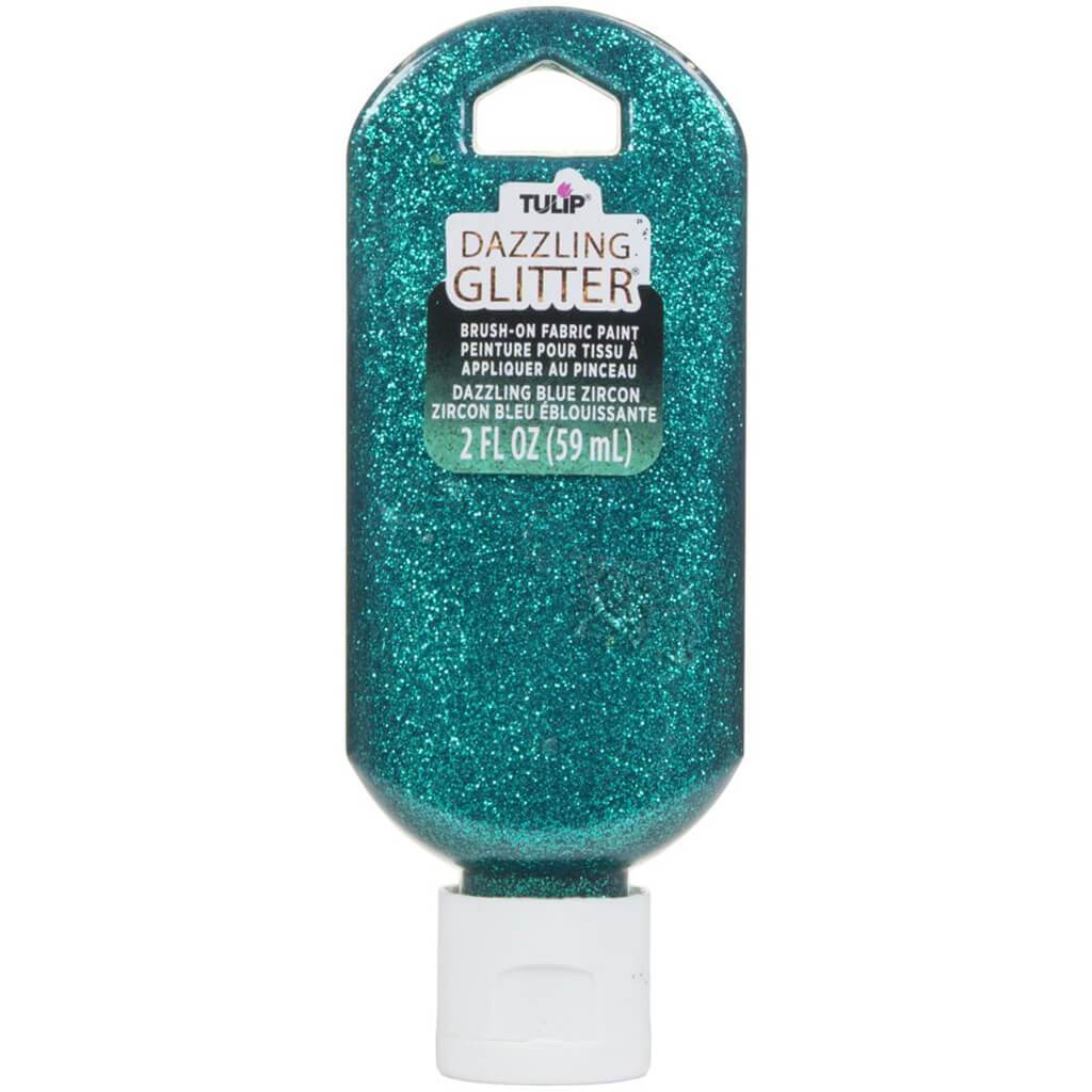 Tulip Dazzling Glitter Brush On Fabric Paint 2oz