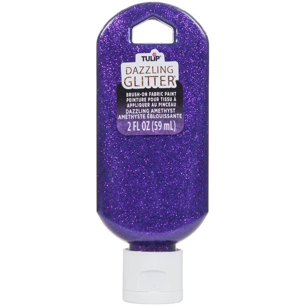 Tulip Dazzling Glitter Brush On Fabric Paint 2oz