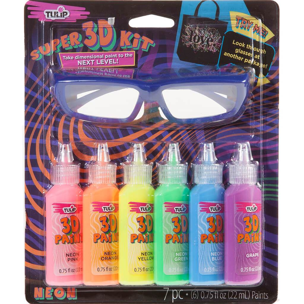 Tulip Super 3D Paint Kit Neon