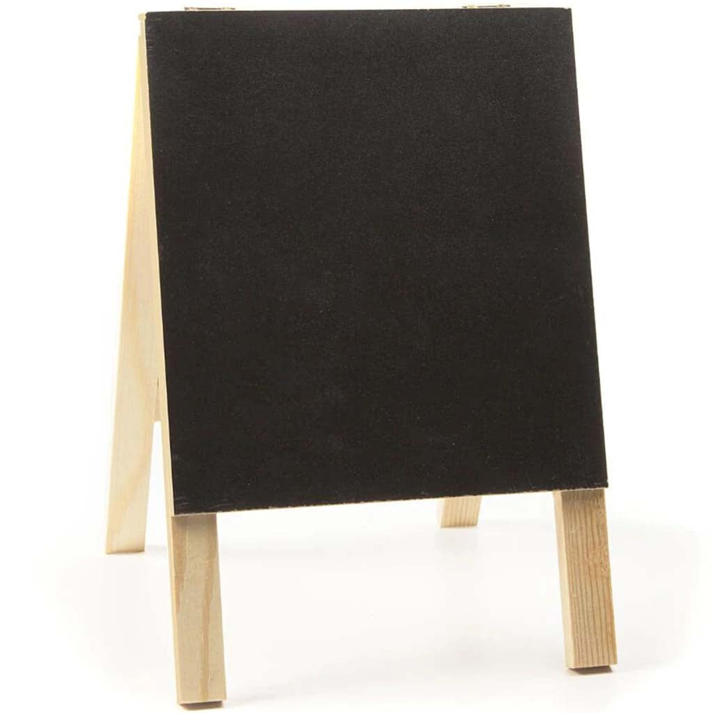 Mini Wood Easel Chalkboard Black 3.1 x 3.6in