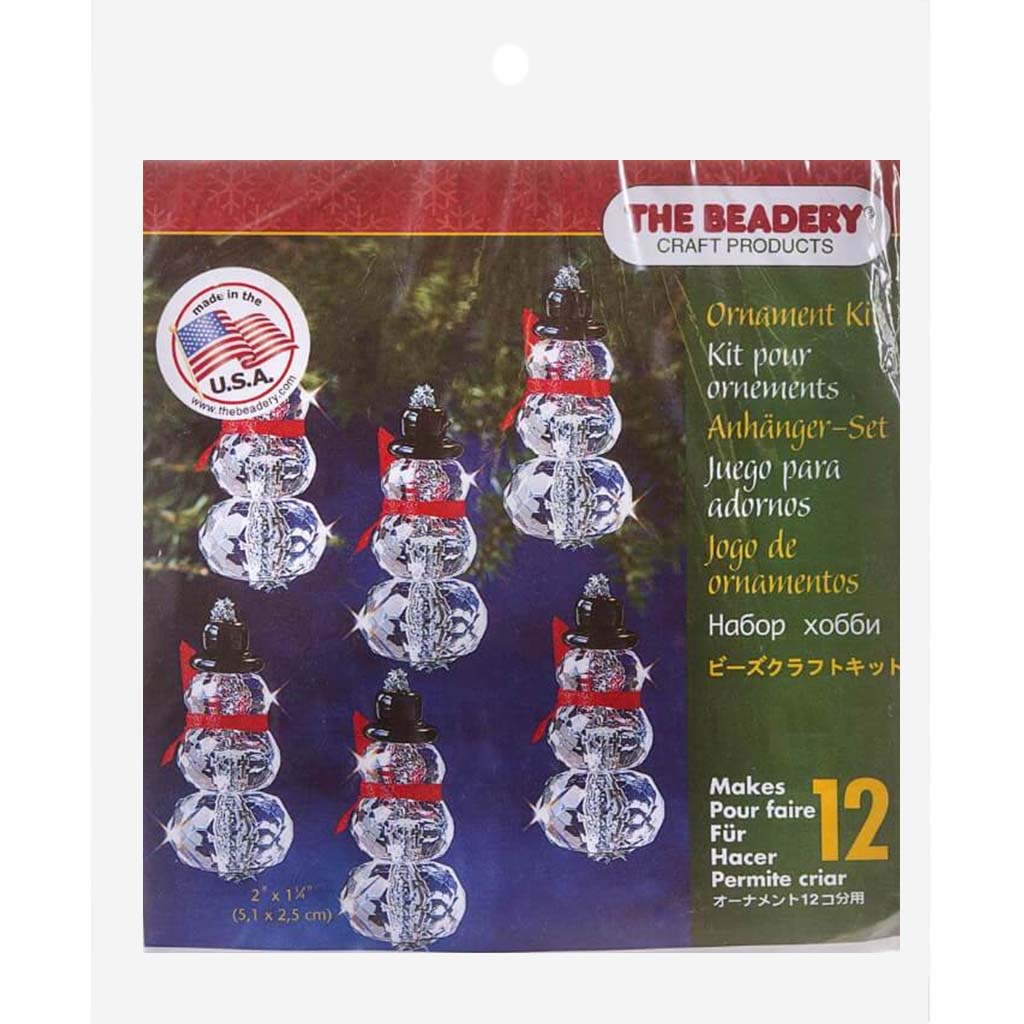 Holiday Beaded Ornament Kit, 2in X 1in