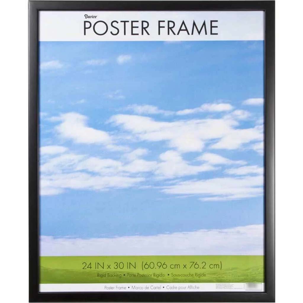 Poster Frame, 24 x 30 inches Narrow Black