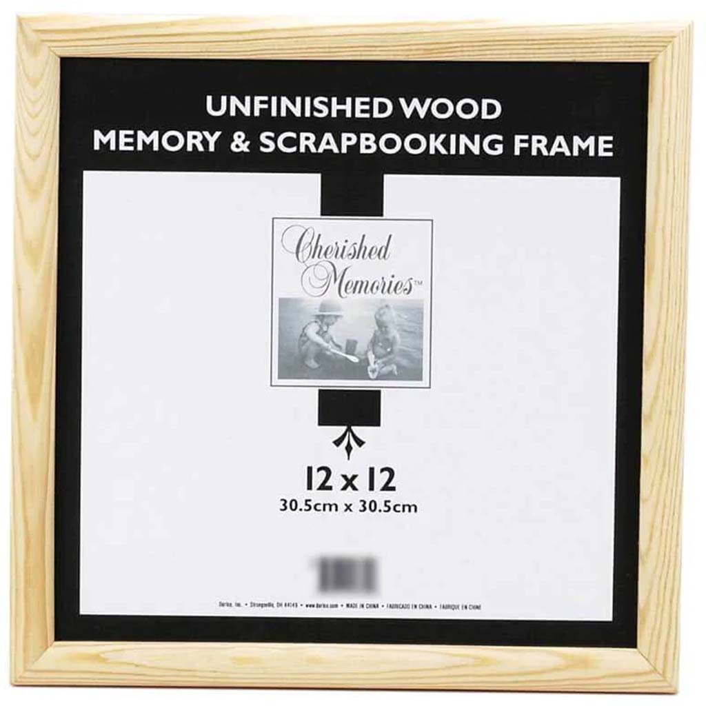 Frame Unfinished Memory 12in x 12in