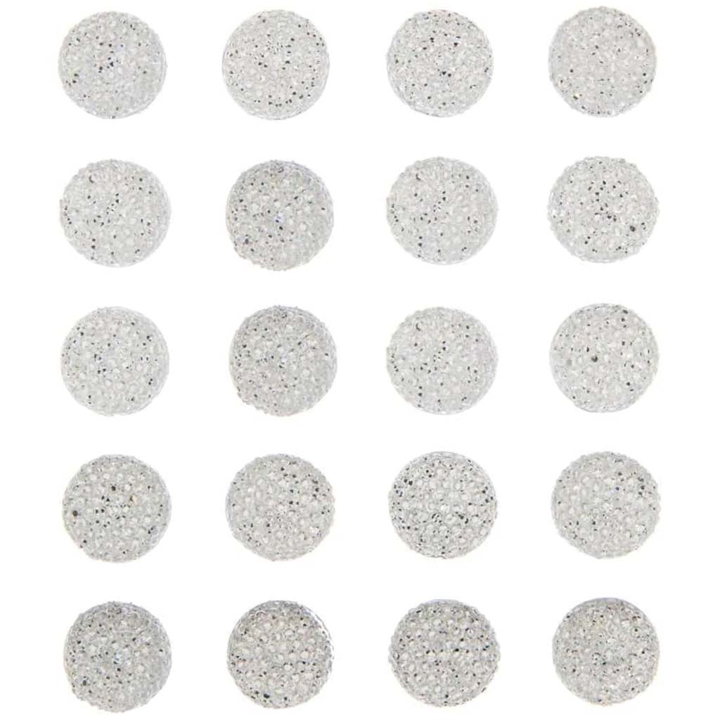 Crystal Rhinestone Sugar Stone Bling Stickers: 20 Pc 16mm