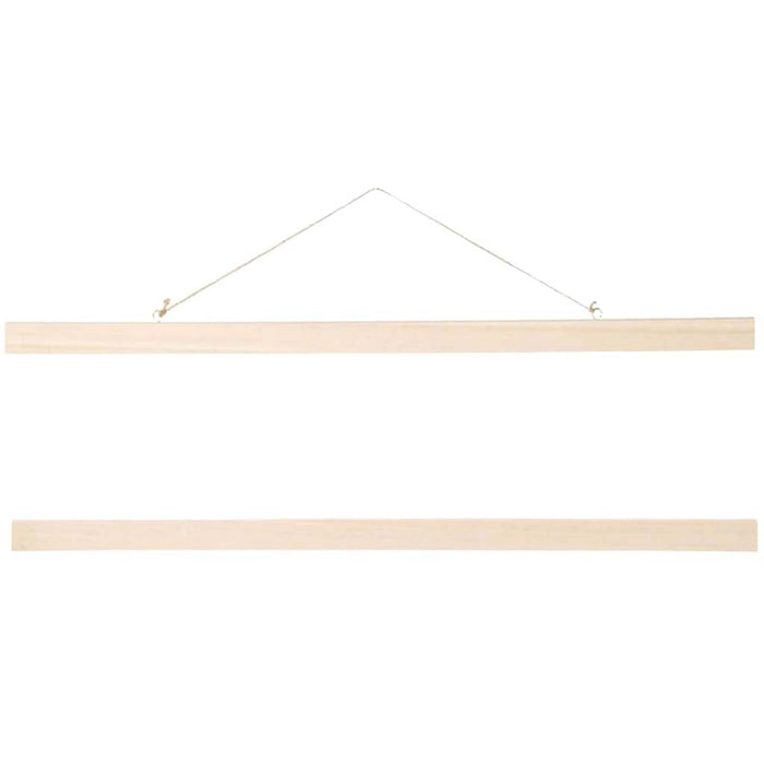 Unfinished Wood Poster Hanger: 24 Inches, 2 Pack