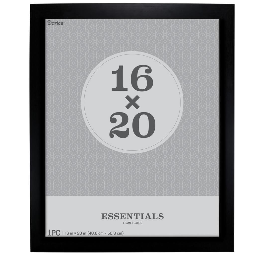 Essentials Black Picture Frame: 16 x 20 Inches