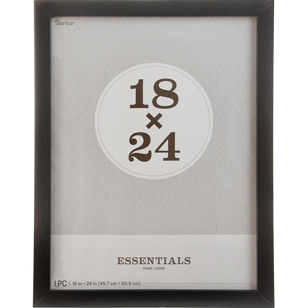 Essentials Black Picture Frame: 18 x 24 Inches