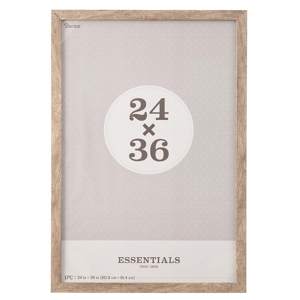 Essentials Gray Poster Picture Frame: 24 x 36 Inches