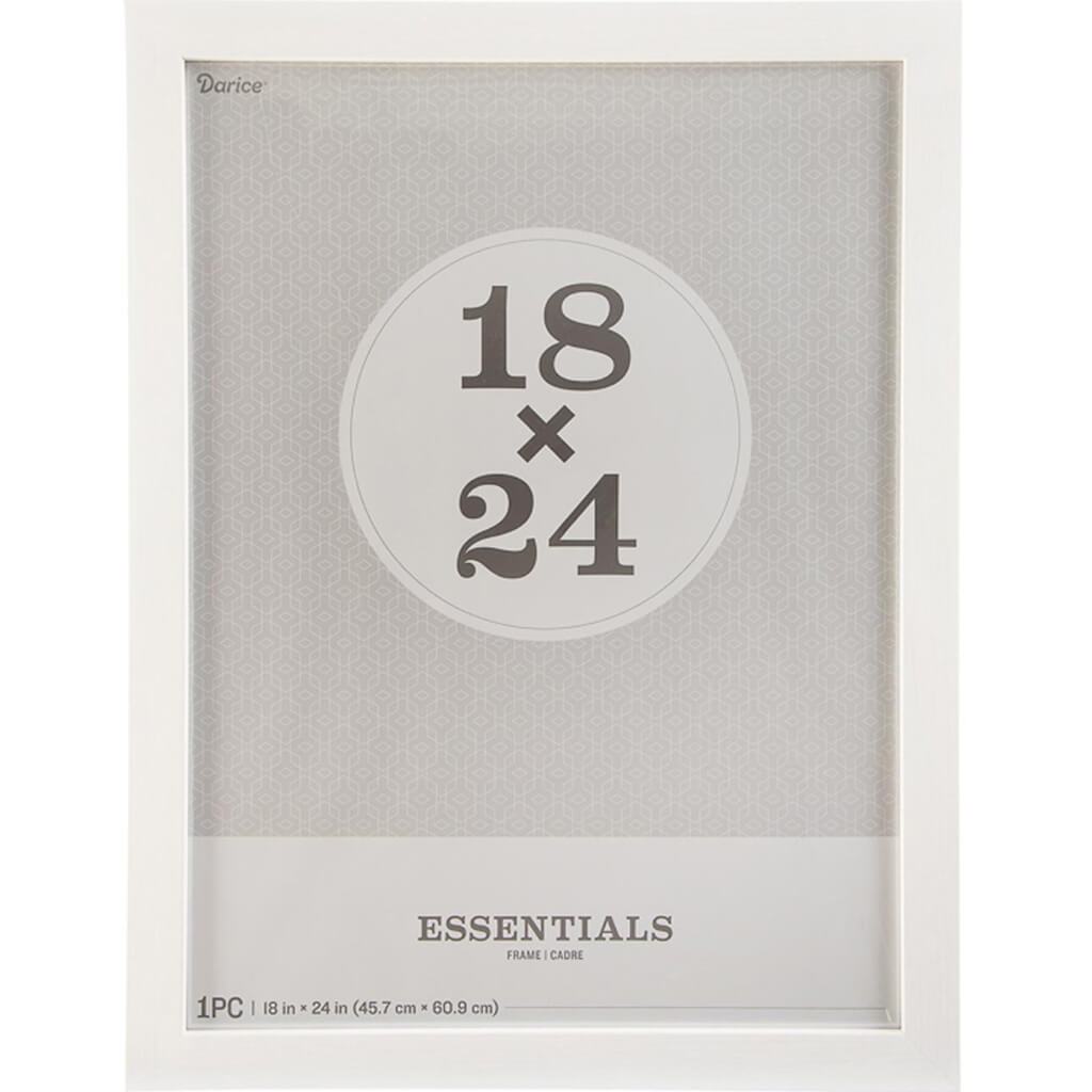 Essentials White Picture Frame: 18 x 24 Inches