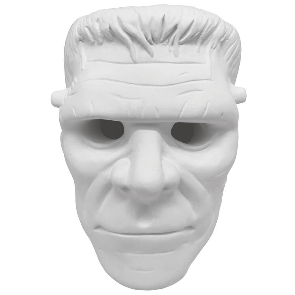 Unfinished Plaster Frankenstein Skull