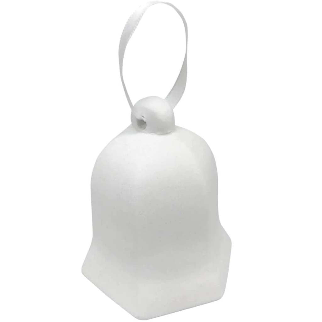 Plaster Ornament Bell 3 x 3.5in